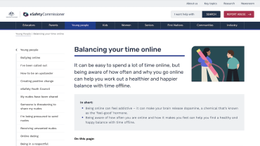 Balancing Online Time